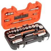 Hylsnyckelsats S330 1/4"+3/8" med spärrhandtag