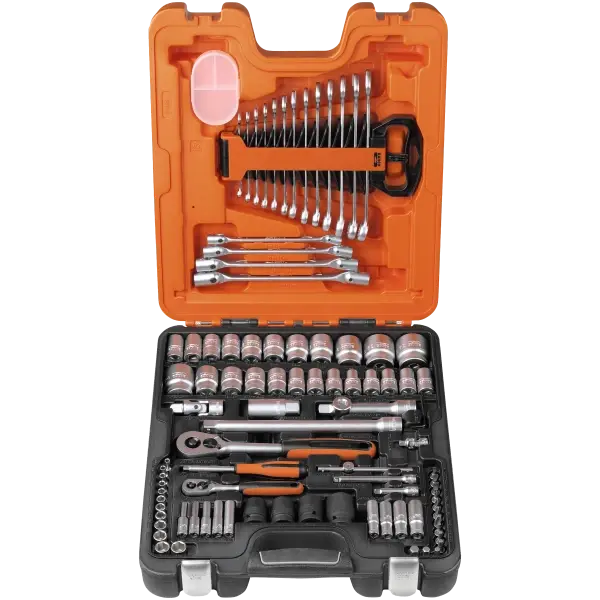 Kombi hylsnyckelsats S87+7 1/4"+1/2" (4-13/10-34 mm)